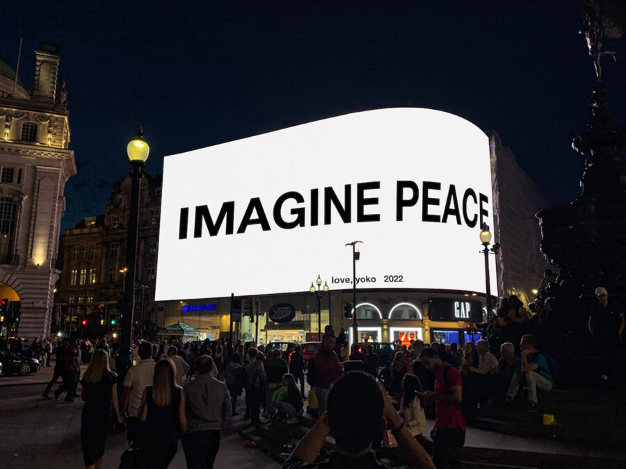 Послание миру от Йоко Оно покажут сразу в нескольких мегаполисах