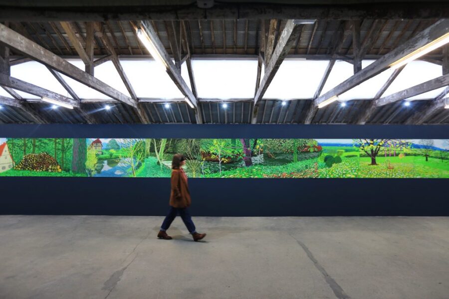 Дэвид Хокни представил 95-метровую картину, созданную во время изоляции